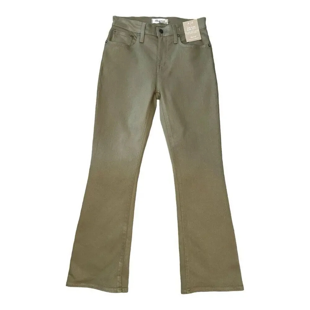 NEW Madewell Women’s Size 4‎ (26) Kick Out Crop Jeans: Coated Edition NWT